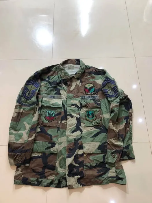 Áo BDU rằn ri woodland lính Mỹ