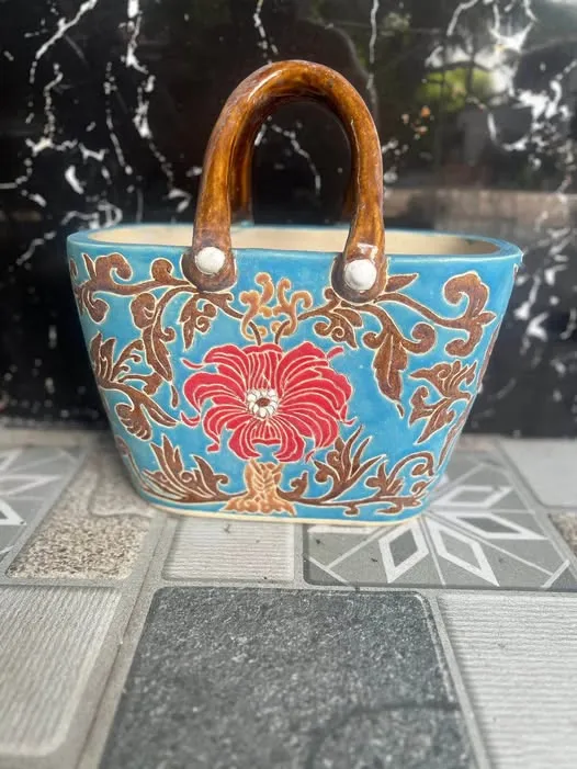 Giỏ xách đi chợ gốm Biên Hòa